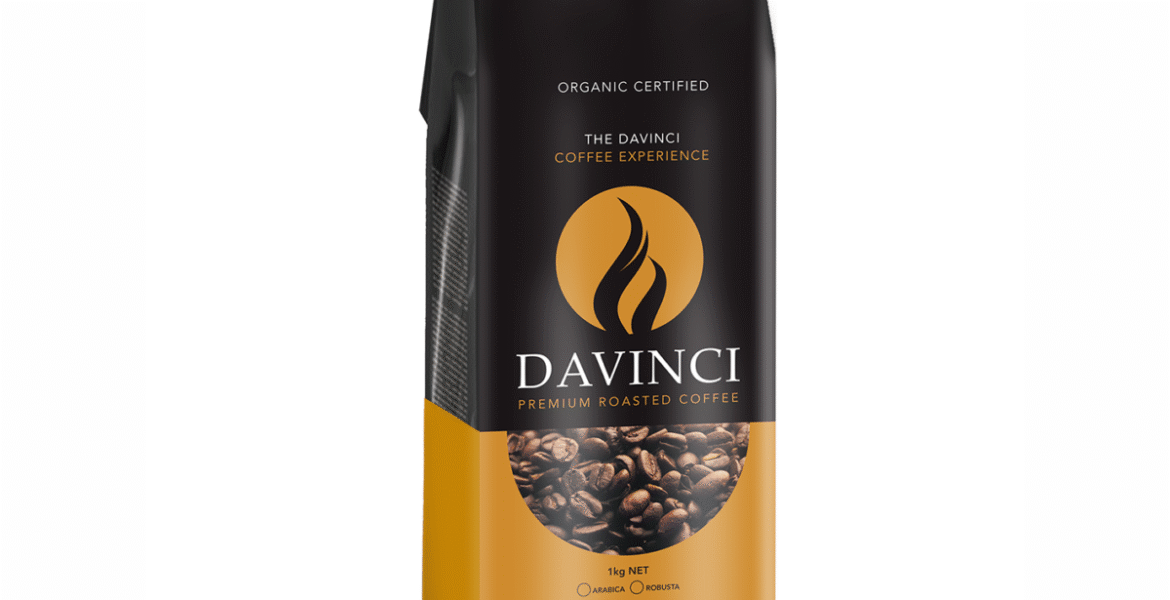 <b>Organic DaVinci Premium Coffee</b><br>Roasted Beans 1kg