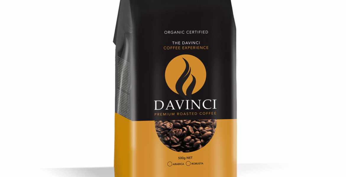 <b>Organic DaVinci Premium Coffee</b><br>Roasted Beans 500g