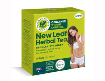 <b>New Leaf</b><br>Organic <br> Weight Control Herbal Tea <br> 30 Bags