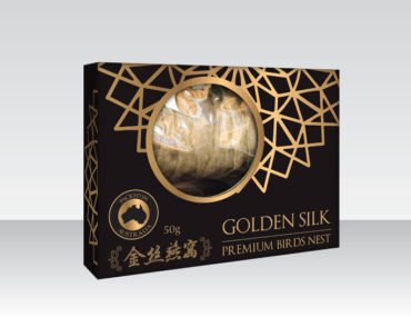 <b>GOLDEN SILK</b><br><b>PREMIUM BIRDS NEST</b><br>AAA QUALITY, 50g