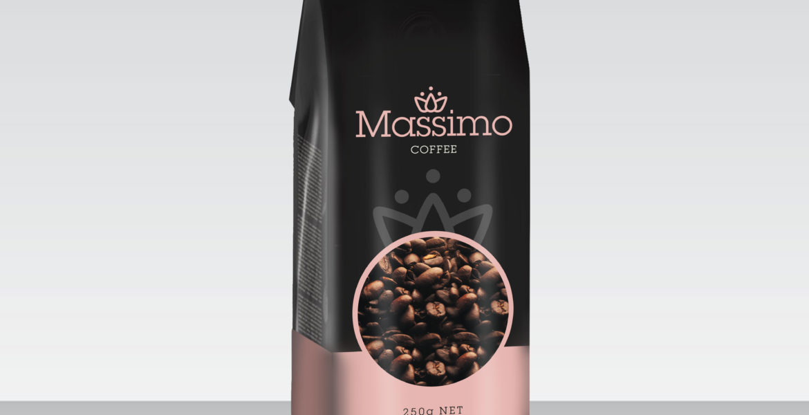 <b>Massimo Premium Coffee</b><br>Roasted Beans & Powder 250g