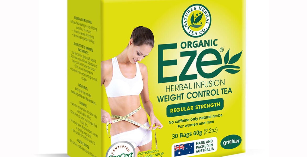 <b>Eze Herbal Infusion</b><br>Organic</b><br> Weight Control Herbal Tea<br> 30 Bags