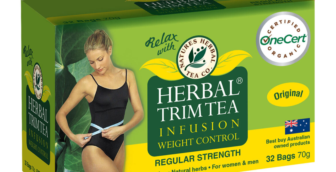 <b>Herbal Trim Infusion</b><br>Organic <br> Weight Control Herbal Tea <br> 32 Bags