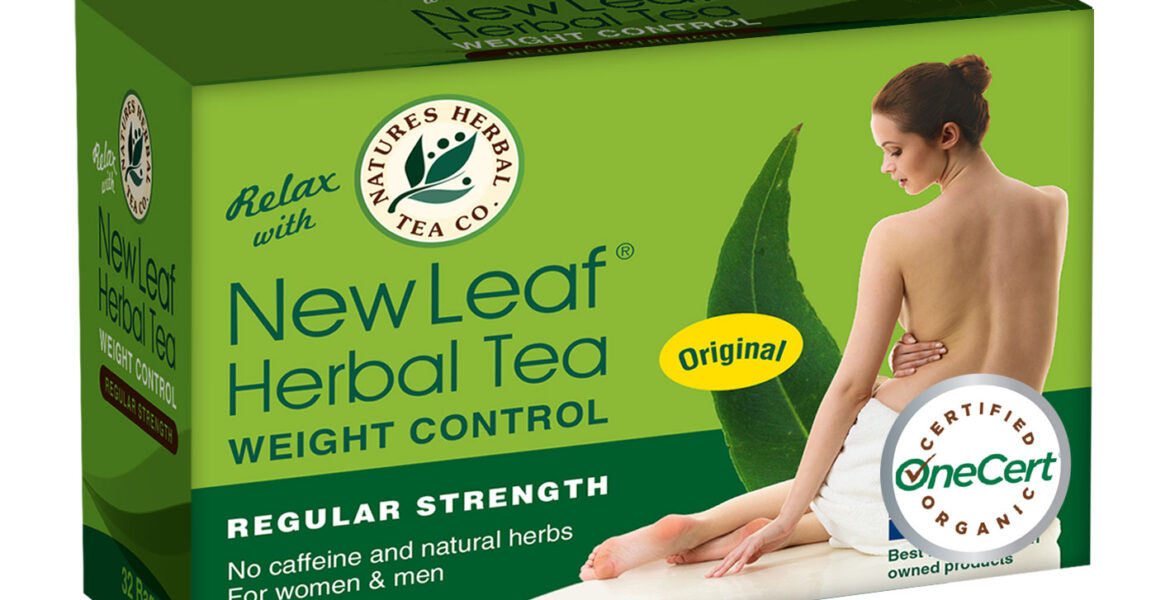 <b>New Leaf</b><br>Organic <br> Weight Control Herbal Tea <br> 32 Bags