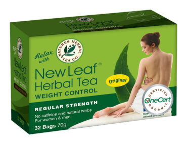 <b>New Leaf</b><br>Organic <br> Weight Control Herbal Tea <br> 32 Bags