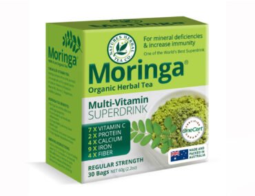 <b>Moringa</b><br>Organic<br> Multi-vitamin Herbal Tea<br> 30 Bags