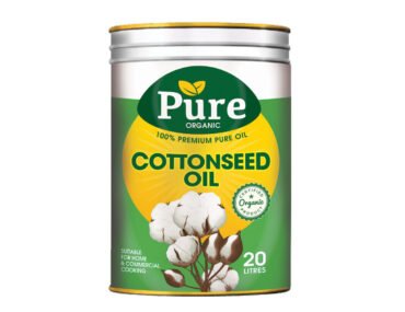 <b>Pure Cottonseed Oil</b><br>Organic<br> Premium Oil<br> 20 Litres