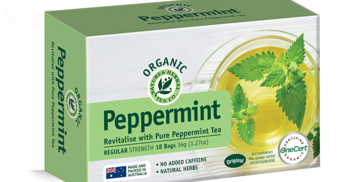 <b>Peppermint</b><br>Organic<br> Revitalise Herbal Tea<br> 18 Bags