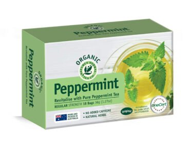 <b>Peppermint</b><br>Organic<br> Revitalise Herbal Tea<br> 18 Bags