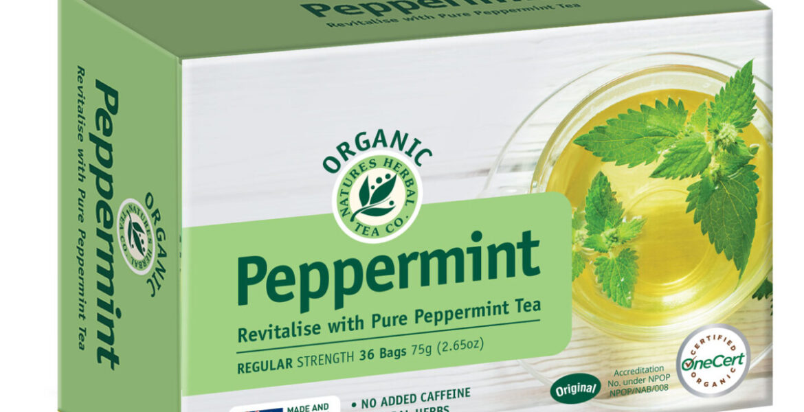 <b>Peppermint</b><br>Organic<br> Revitalise Herbal Tea<br> 36 Bags
