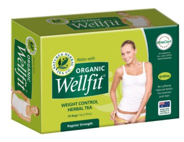 <b>Wellfit</b><br>Organic <br> Weight Control Herbal Tea <br> 36 Bags