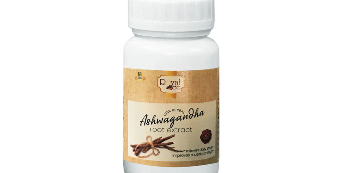 <b>Royal Bee</b><br><b>Ashwagandha Root Extract</b><br>60 Capsules